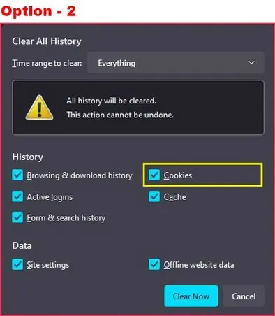 How-To Clear Cookies In Firefox Browser - Option 2 How-To Clear Cookies In Firefox Browser - Option 2